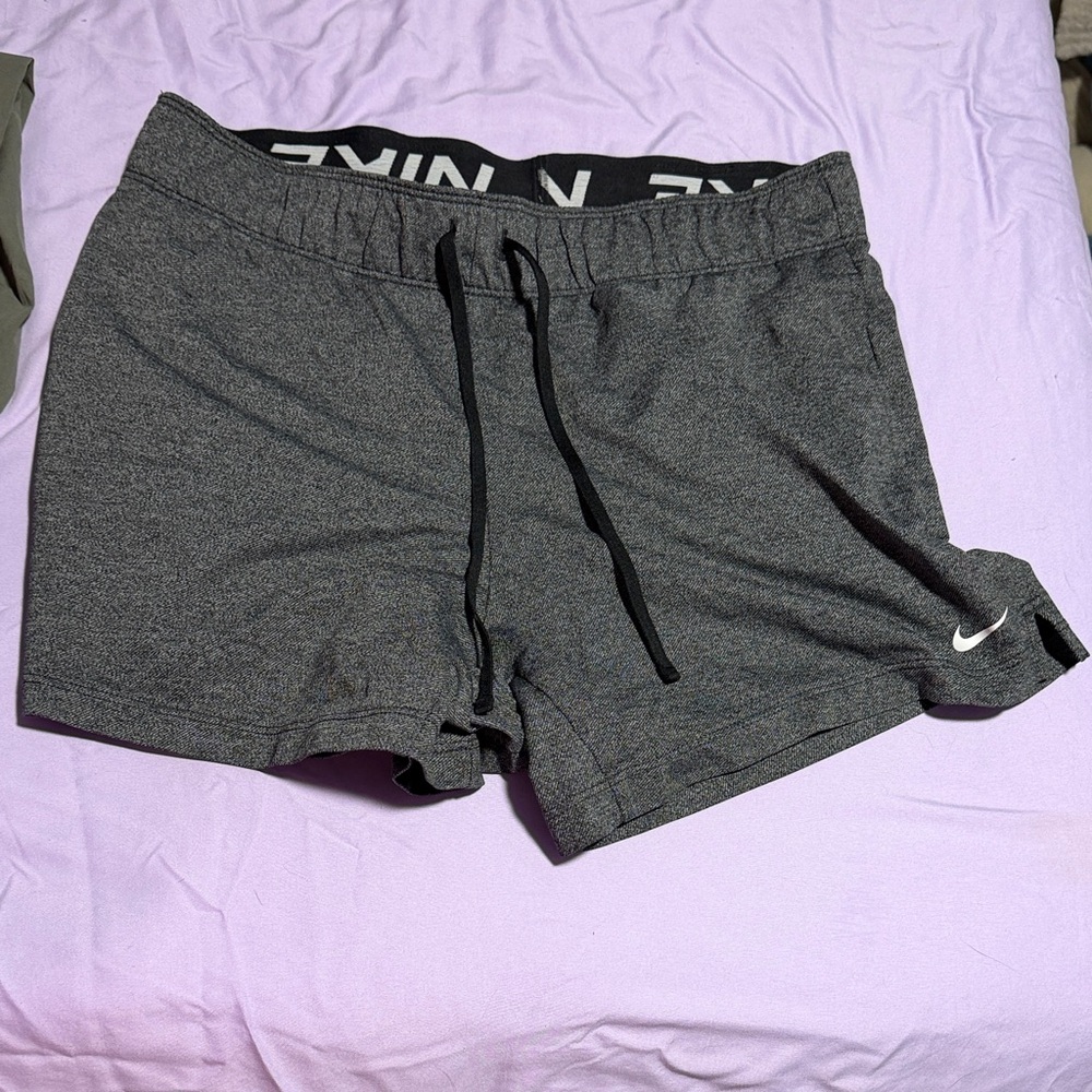 Nike Women's Gray Dri-FIT Stretch Shorts